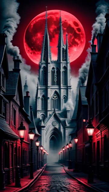 A gothic plague city — one of Branch's story worlds